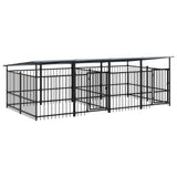 Kennel psa vidaxl z dachem 7,51 m² stal
