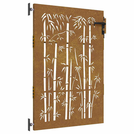 Brama Vidaxxl 85x125 cm bambusowa konstrukcja ze stali corten