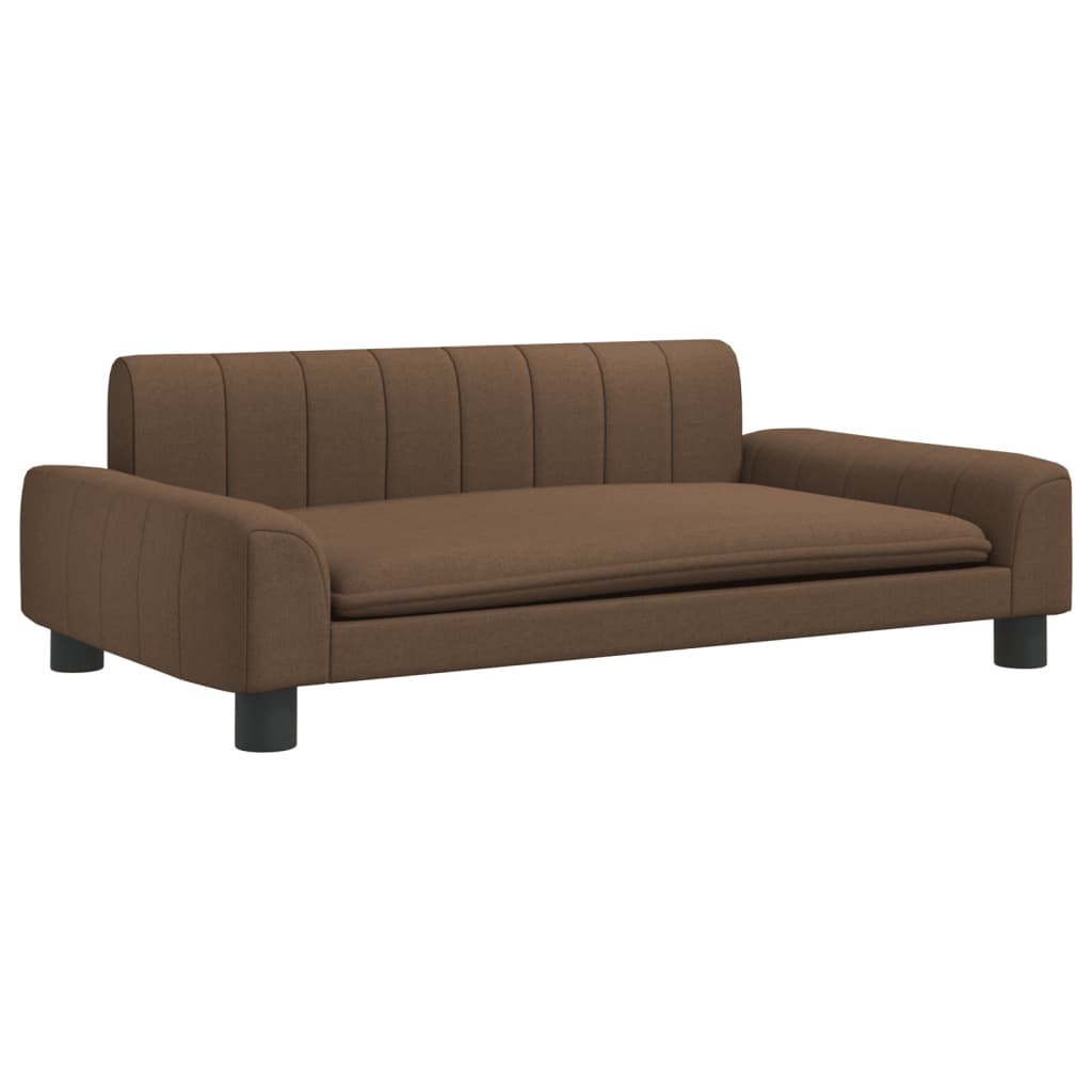 VidaXL Legowisko dla psa 90x53x30 cm, materiałowe, brązowe
