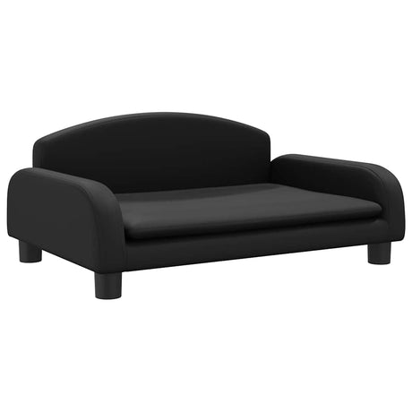 Legowisko dla psa Vidaxxl 70x45x30 cm sztuczna skóra czarne