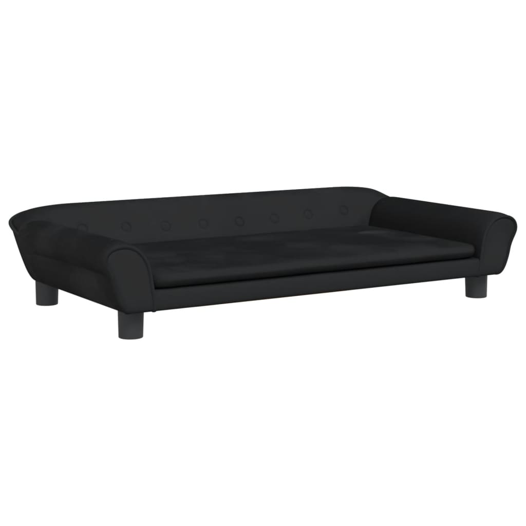 Vidaxl Dog Basket 100x50x21 cm Velvet Black