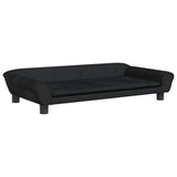Vidaxl Dog Basket 100x50x21 cm Velvet Black