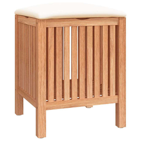 Vidaxl łazienka stołek 40,5x40x52 cm lite drewno orzechowe