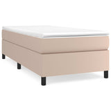Vidaxl boxspring bed kunstleer cappuccinokleurig 100x200 cm