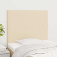 Vidaxl hoofdbord crème 80x5x118 128 cm stof