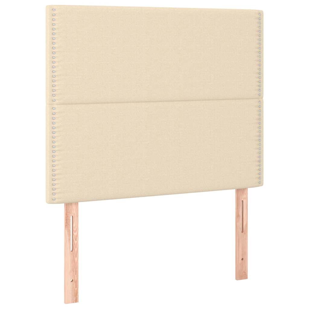 Vidaxl hoofdbord crème 100x5x118 128 cm stof
