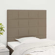 Vidaxl hoofdbord taupe 100x5x118 128 cm stof