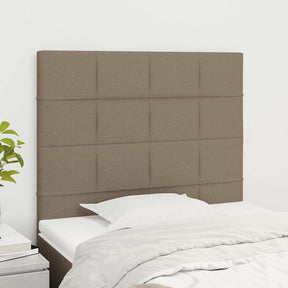 Vidaxl hoofdbord taupe 100x5x118 128 cm stof