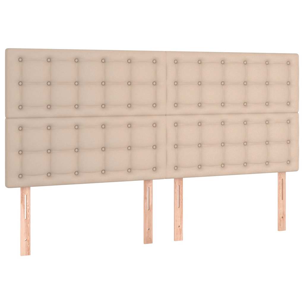 Vidaxl hoofdbord cappuccino 180x5x118 128 cm kunstleer