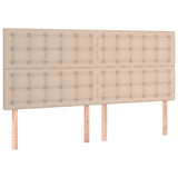 Vidaxl hoofdbord cappuccino 180x5x118 128 cm kunstleer