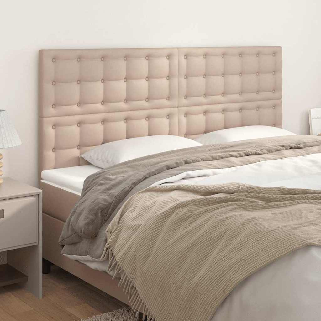 Vidaxl hoofdbord cappuccino 180x5x118 128 cm kunstleer