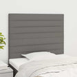 Vidaxl hoofdbord donkergrijs 100x5x118 128 cm stof