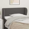Vidaxl hoofdbord met randen 83x23x78 88 cm kunstleer grijs