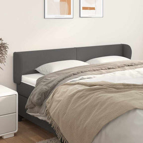Vidaxl hoofdbord met randen 183x23x78 88 cm kunstleer grijs