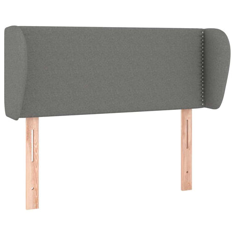 Vidaxl hoofdbord met randen 83x23x78 88 cm stof donkergrijs