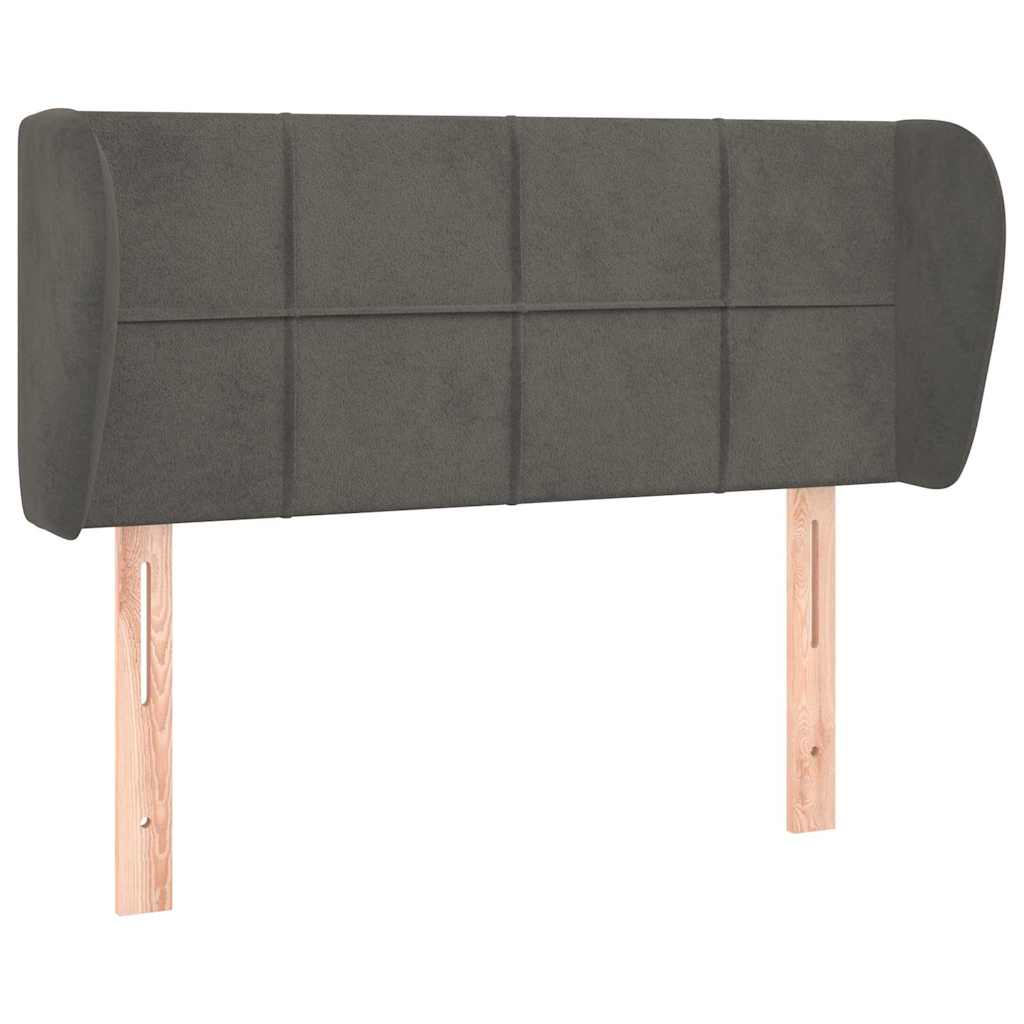 Vidaxl hoofdbord met randen 93x23x78 88 cm fluweel donkergrijs