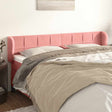 Vidaxl hoofdbord met randen 203x23x78 88 cm fluweel roze