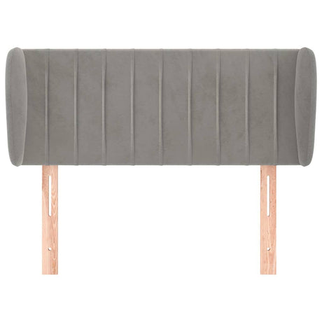 Vidaxl hoofdbord met randen 103x23x78 88 cm fluweel lichtgrijs