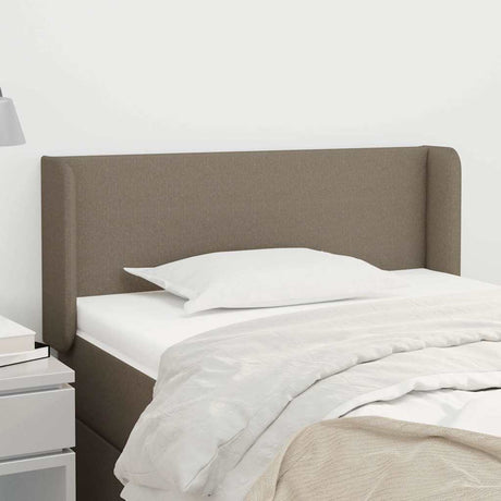 Vidaxl hoofdbord met randen 93x16x78 88 cm stof taupe