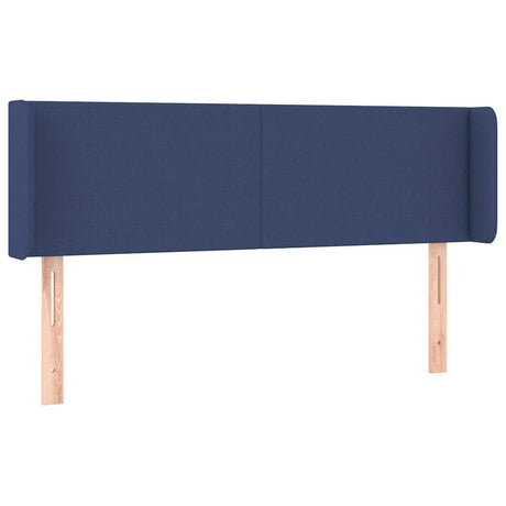 Vidaxl hoofdbord met randen 147x16x78 88 cm stof blauw