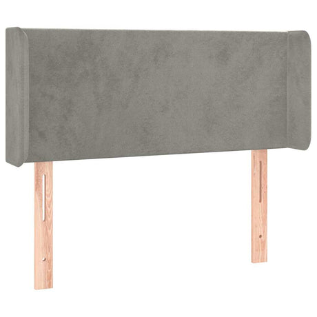 Vidaxl hoofdbord met randen 83x16x78 88 cm fluweel lichtgrijs