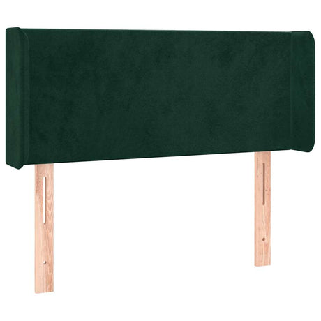 Vidaxl hoofdbord met randen 83x16x78 88 cm fluweel donkergroen