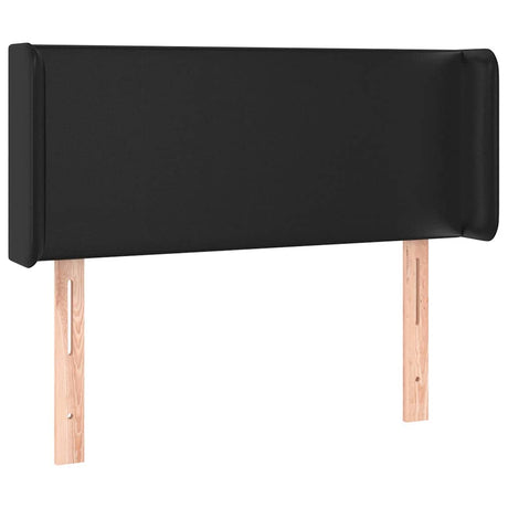 Vidaxl hoofdbord met randen 83x16x78 88 cm kunstleer zwart