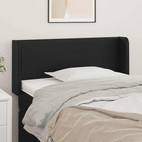Vidaxl hoofdbord met randen 83x16x78 88 cm kunstleer zwart