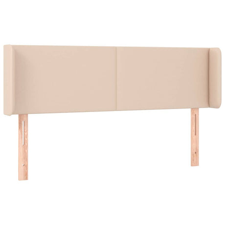 Vidaxl hoofdbord met randen 147x16x78 88 cm kunstleer cappuccinokleur