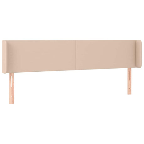 Vidaxl hoofdbord met randen 163x16x78 88 cm kunstleer cappuccinokleur