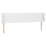 Vidaxl hoofdbord met randen 183x16x78 88 cm kunstleer wit
