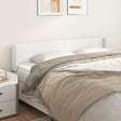 Vidaxl hoofdbord met randen 183x16x78 88 cm kunstleer wit