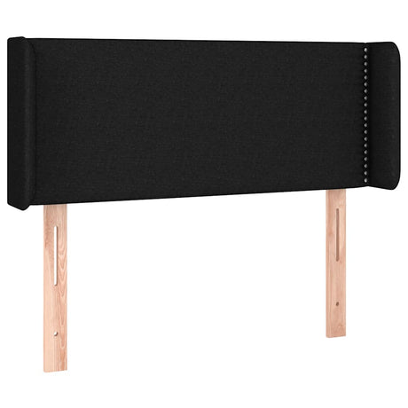Vidaxl hoofdbord met randen 83x16x78 88 cm stof zwart