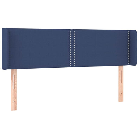 Vidaxl hoofdbord met randen 147x16x78 88 cm stof blauw