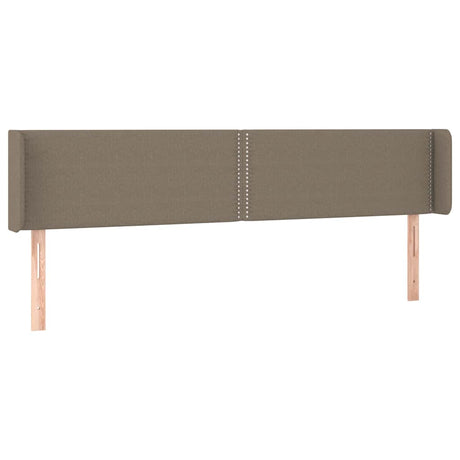 Vidaxl hoofdbord met randen 203x16x78 88 cm stof taupe