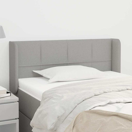 Vidaxl hoofdbord met randen 83x16x78 88 cm stof lichtgrijs