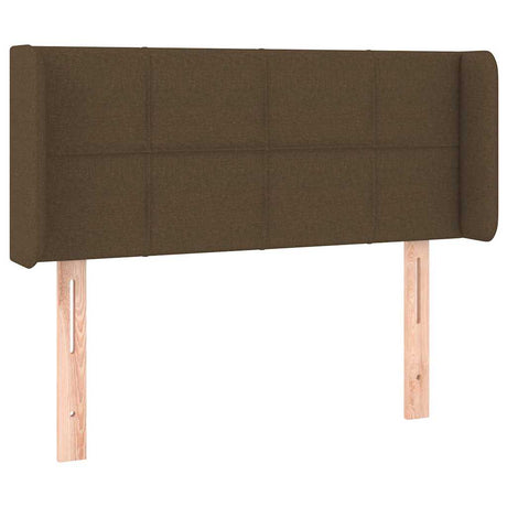Vidaxl hoofdbord met randen 83x16x78 88 cm stof donkerbruin