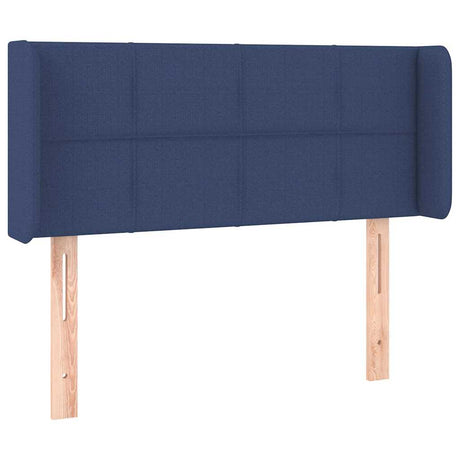 Vidaxl hoofdbord met randen 83x16x78 88 cm stof blauw