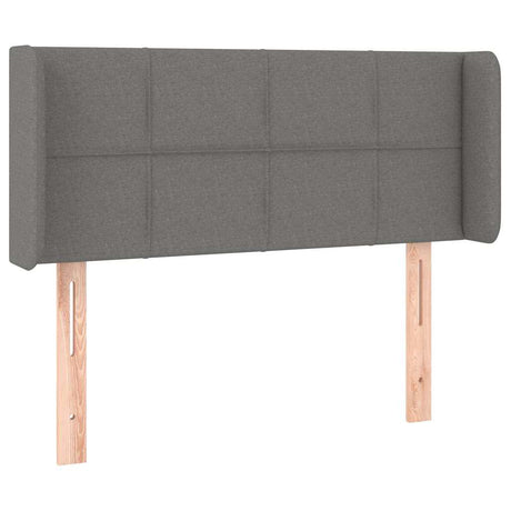 Vidaxl hoofdbord met randen 93x16x78 88 cm stof donkergrijs