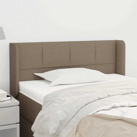 Vidaxl hoofdbord met randen 93x16x78 88 cm stof taupe