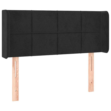 Vidaxl hoofdbord met randen 83x16x78 88 cm fluweel zwart