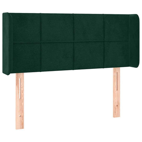 Vidaxl hoofdbord met randen 103x16x78 88 cm fluweel donkergroen