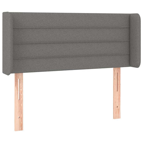Vidaxl hoofdbord met randen 83x16x78 88 cm stof donkergrijs
