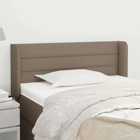 Vidaxl hoofdbord met randen 93x16x78 88 cm stof taupe