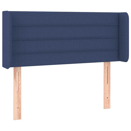 Vidaxl hoofdbord met randen 93x16x78 88 cm stof blauw