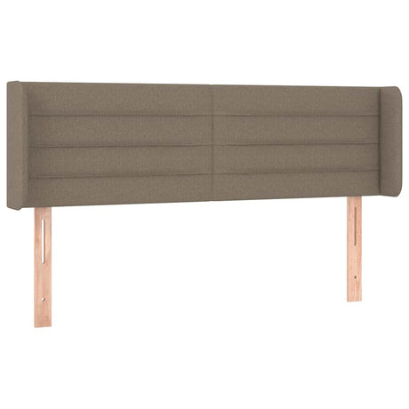 Vidaxl hoofdbord met randen 147x16x78 88 cm stof taupe