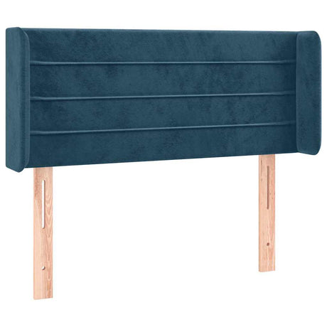 Vidaxl hoofdbord met randen 93x16x78 88 cm fluweel donkerblauw