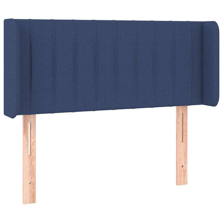 Vidaxl hoofdbord met randen 83x16x78 88 cm stof blauw