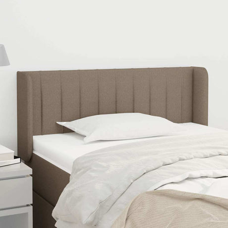 Vidaxl hoofdbord met randen 93x16x78 88 cm stof taupe