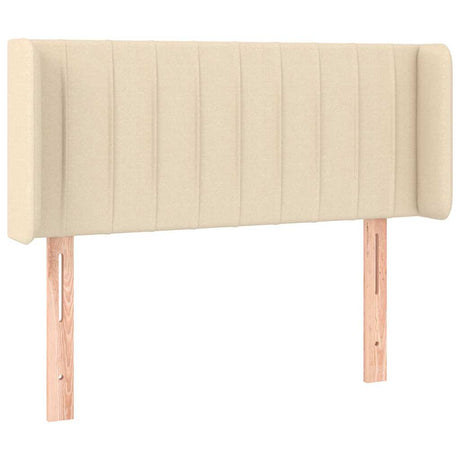 Vidaxl hoofdbord met randen 93x16x78 88 cm stof crèmekleurig